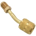 Miniatyrbilde 3 av 5: R410a Adapter 5/16 Tommer SAE Hunn Kvik Koblinger Til 1/4 Tommer SAE Hann Flare, 2 Stk 45 Graders Vinklet (forvirrende)-yuhao