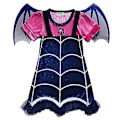 Miniatyrbilde 3 av 4: Vampirina Barn Jentekostyme Flaggermus Hodebånd Antrekk Fancy Up 6-7 Years