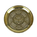 Miniatyrbillede 2 af 5: Elegant Lotus Frugtbakke i Guld Legering Dekorativ 7 tommer