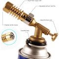 Miniatyrbilde 4 av 5: Bærbar Flammepistol Blåsebrenner Flammepistol, justerbar Flamme Gassbrenner Brannmaker Tennere For Matlaging Utendørs Grill Baking Brulee Creme DIY Lodding