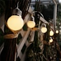 Miniatyrbillede 5 af 5: LED Solcelle-Lysstreng 3,5m G50 Retro Pære Havelys