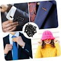 Miniatyrbild 3 av 8: DIY Essential 100 st Hjärtformade Broschhållare Verktygsfritt Lås för Märken Smycken