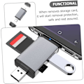 Miniatyrbild 3 av 8: USB till läsare adapter Micro kortläsare Mångsidig kortläsare för dator USB c kortadapter Portabel