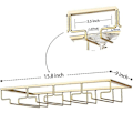 Miniatyrbilde 1 av 2: Vinstativ for 4 rader under skap, holder for vinglass med stilk