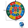 Miniatyrbilde 2 av 3: Barne-Darttavle med Borrelås, 8 Baller, Fast grep, Dartspill
