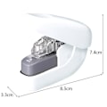Miniatyrbillede 2 af 5: Plus Paper Clinch Kompakt Hækkefri Hæftemaskine White