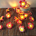 Miniatyrbillede 1 af 5: 20 LED Blomsterlysstreng Bryllupsguirlande Batteri USB Drevet