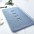 Miniatyrbillede 1 af 5: Hukommelsesskum Bademåtte 40*60cm Absorberende Super Blød Blød Antislip Koralsamt Badeværelsesmåtte Sky Blue 40*60CM