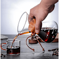 Miniatyrbild 3 av 3: 400 ml Häll över Kaffebryggare Återanvändbart Filter Trähylsa