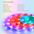 Miniatyrbild 5 av 5: RGBIC-remsa 5m 10m 150-300 LED: Drömfärgbyte