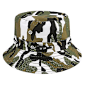 Miniatyrbilde 3 av 5: Bucket Hat for Menn Kvinner Unisex Strand Solhatt Gate Hodeplagg Fisker Utendørs Caps Sommer Panama Justerbar Reise Caps C12