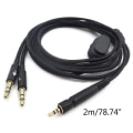Miniatyrbillede 4 af 4: Udskiftningslydkabel til Sennheiser - Game Zero PC 373D GSP350 Double plug version