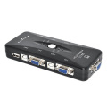 Miniatyrbild 2 av 5: USB 2.0 KVM-switch 4-port SVGA VGA tangentbord mus switchbox