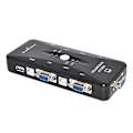 Pikkukuva 2 / 5: USB 2.0 KVM-kytkin 4 porttia SVGA VGA näppäimistö hiiren kytkentälaatikko