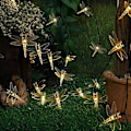 Miniatyrbild 3 av 5: 2-pack Solcells-drivna Sländor Fairy String Lights 5m 20LED Utomhus