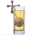 Miniatyrbild 5 av 5: Silikon Skalle Teinfuser Säker Lösbladig Tepåse Sil Strainer Filter Vit (1st)