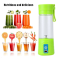 Miniatyrbild 2 av 5: Bärbar 380ml USB Elektrisk Fruktjuiceflaska Blender