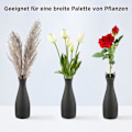 Miniatyrbillede 5 af 5: Pampasgræs Lille Keramik Vase Blomster Vase, H24cm - Sort