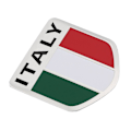 Pikkukuva 3 / 3: Italian lipun kuvioinen kilpi tarra auton ikkunaan ja oveen