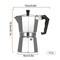 Pikkukuva 2 / 5: 120 ml italialainen Moka-kahvipannu liesi Espresso Percolator