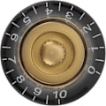 Miniatyrbild 4 av 5: Topphatt-knappar Elektrisk Gitarr Volym Tonkontroll Potentiometer Svart Tonknappar Set Vintage