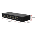 Miniatyrbillede 4 af 5: KF-S1OH-1TH 1+8 Ports 10/100Mbps PoE Netværksswitch