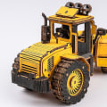 Miniatyrbilde 5 av 5: 3D Trepuslesett Bulldoser - Byggeklosser for Ingeniørkjøretøy
