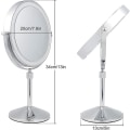 Miniatyrbild 2 av 5: LED-sminkspegel Väggmonterad med Ljus 7x / 1x Förstorande Present