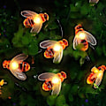 Miniatyrbild 1 av 5: [50 LED] Solcellslampor för trädgård, Bi-formade Fairy String Lights 7m/24ft 8 lägen Vattentäta Utomhus/Inomhus
