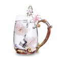 Miniatyrbillede 3 af 4: 2 stk. Palads Carving Diamond Enamel Farve Tekop Pink