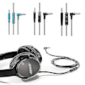 Miniatyrbillede 5 af 5: Udskiftningslydkabelledning til Bose Quietcomfort Qc25 Qc35 Hovedtelefoner med Inline Mic Volumenkontrol - yuhao blue