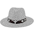 Miniatyrbillede 1 af 3: Klassisk Panamahat Sommer Solhatte Til Kvinder Mænd Strand Halmhat Bean Paste