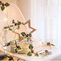 Miniatyrbild 4 av 5: Julröda Fruktblad Fairy String Lights 4.5m 50led Sol