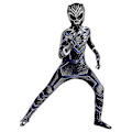 Miniatyrbillede 3 af 4: Panther Kostume Børn Drenge Superhelt Fancy Up Jumpsuit Performance Bodysuit G 7-8 Years