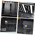 Miniatyrbillede 4 af 8: Metal Mesh Computer Chassis Ventilation Blankplade Dækstøvdæksel til Computerkabinet Varmeafledning