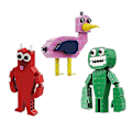 Miniatyrbillede 2 af 5: Gobricks Garten Of Banban Mursten Spil Headed Flamingo Moc Byggeklodser Børns Uddannelse 3 set