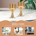 Miniatyrbilde 5 av 8: 2 stk Vintage messing vinglass Retro multifunksjonell brennevinskopp