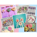 Miniatyrbillede 5 af 5: 2 Pak Lollipop Chokolade Silikonforme Blomster Spiral Bageform