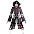 Miniatyrbillede 1 af 5: Genshin Impact Hu Tao Kostume Fancy Up Outfits Tassels Bukser Uniform Se 2XL