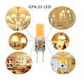 Pikkukuva 5 / 5: LED Bi-pin -valot 10 kpl GY6.35 5W COB-helmillä Lämmin valkoinen