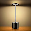 Miniatyrbild 1 av 4: Laddbar Trådlös LED-Bordslampa, 5000mah Batteridriven Bordslampa, 3 Färglägen, Dimbar, USB-Skrivbordslampa för Hem, Matplats, Inomhus, Utomhus Black