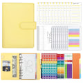 Miniatyrbillede 1 af 5: Bogføring Notebook Macaron A11 PU Læder Løsblad Kreativ Kontanter Yellow