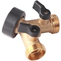 Miniatyrbillede 8 af 8: Hurtigkobling til haveslange messing kuglehane splitter 3/4 hahane fitting udvidelig slange