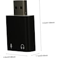 Pikkukuva 2 / 8: Ulkoinen äänikortti 7.1 Stereo Audio Adapteri Mikrofoni Kuulokeliitäntä Ei Vaadi Ohjaimia