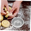Miniatyrbillede 8 af 8: 4 stk. Donutform i aluminiumslegering, unik form, let at rengøre til hjemmebageri