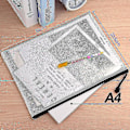 Miniatyrbild 2 av 4: 10 st A4 Dokumentpåsar Vattentäta Mesh-blixtlåspåsar Blixtlåsfilsäckar Dokumentpresent Szkydv-yuhao