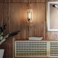 Miniatyrbillede 5 af 5: Væglampe til stue Loft Retro Glaskugle