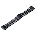 Miniatyrbillede 1 af 4: Urrem til Garmin Tactix 7 Pro/fenix 7x/6x Pro, 26mm 5-leds titanium stål urrem Black