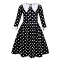 Pikkukuva 2 / 5: Wednesday Addams -tyttöjen lasten asu tarvikkeilla - Fancy Up 8-9 Years Dress and Bag