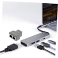 Miniatyrbillede 6 af 8: Praktisk Ethernet Splitter 1 til 2 Splitter Stik Plastik Netværksadapter Gigabit